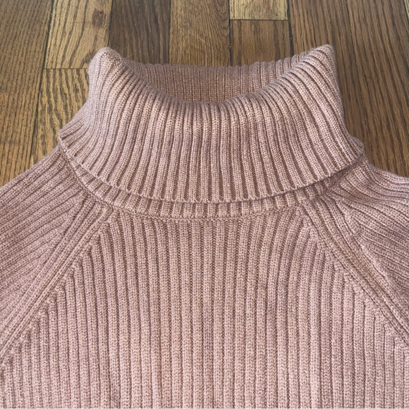 Lillusory Women’s Cozy Brown Turtleneck Sweater 50% Viscose Size L - Picture 5 of 9